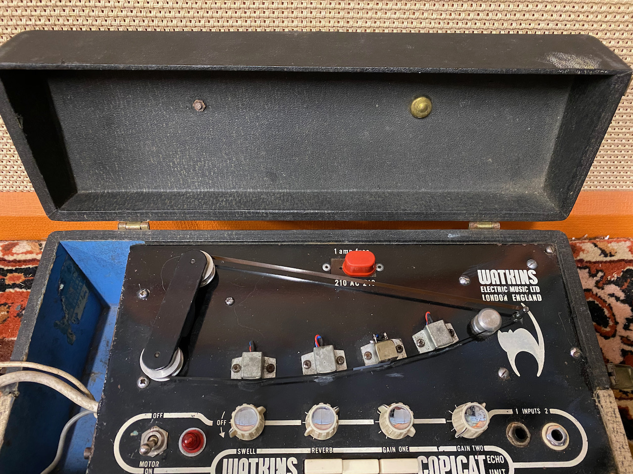 Vintage 1960s Watkins WEM Copicat MK2 Black White Tape Echo Vintage 1960s Watkins WEM Copicat MK2 Black White Tape Echo