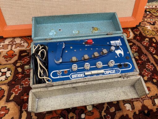 Vintage 1960s Watkins WEM Copicat MK2 Blue White Tape Echo