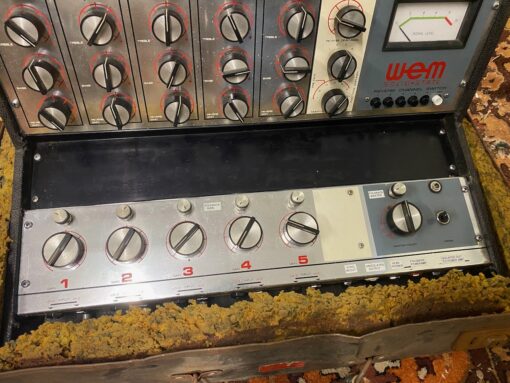 Vintage 1960s WEM Watkins Audiomaster Mixer Original Case