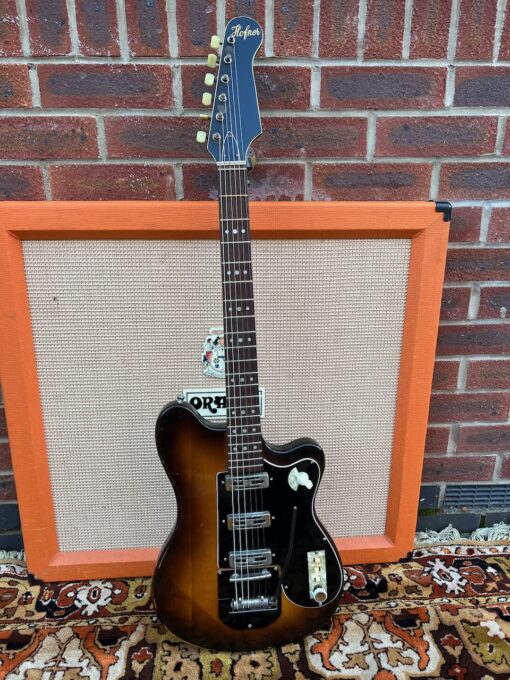 Vintage 1961 Hofner V3 Solid Tobacco Sunburst Electric Guitar
