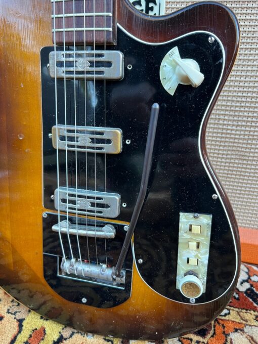 Vintage 1961 Hofner V3 Solid Tobacco Sunburst Electric Guitar