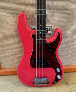 Vintage 1962 Fender Precision Bass Fiesta Red Refin Bass Guitar