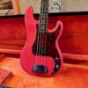 Vintage 1962 Fender Precision Bass Fiesta Red Refin Bass Guitar