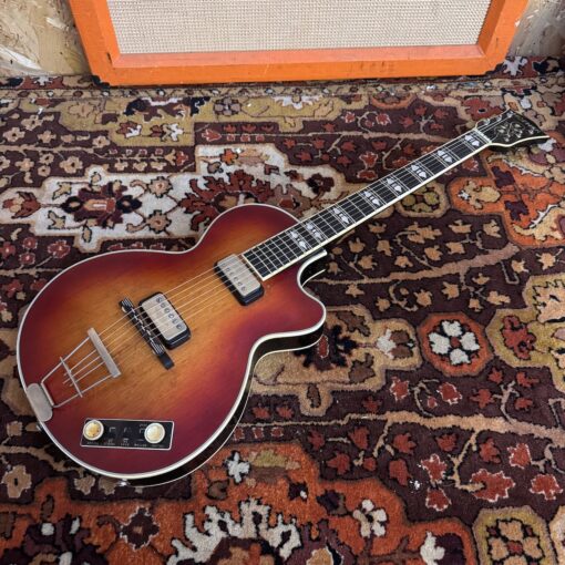 Vintage 1962 Hofner Club 60 Cherry Electric Acoustic Guitar 1960s