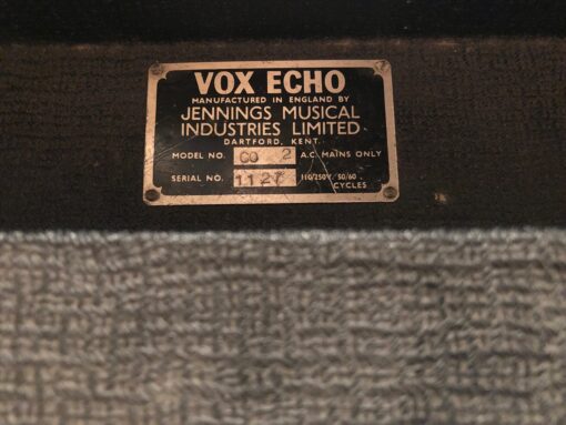 Vintage 1963 1964 Vox Short Tom CO2 MKII Tape Echo