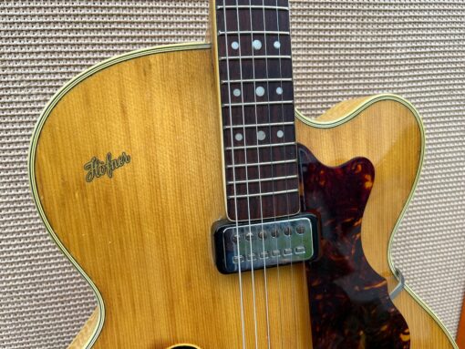 Vintage 1963 Hofner President Thinline E2 Blonde Guitar