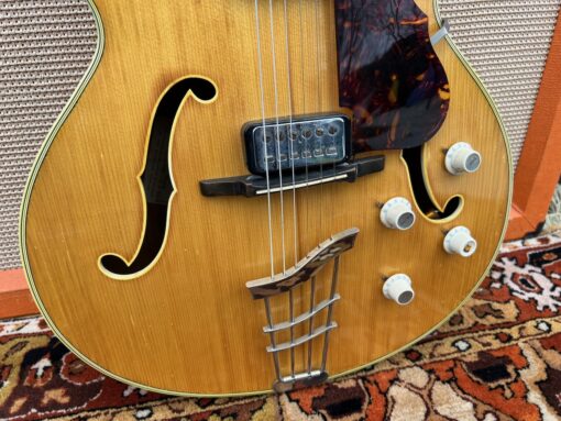 Vintage 1963 Hofner President Thinline E2 Blonde Guitar