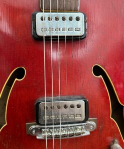 Vintage 1963 Hofner Verithin Cherry Red Archtop Guitar