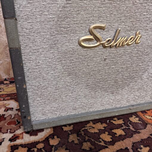 Vintage 1963 Selmer Truvoice 61 Sound Blue Grey 1x12 Guitar Cabinet