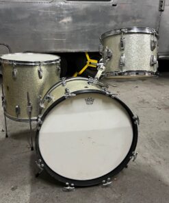 Vintage 1964 1965 Ludwig Keystone Silver Sparkle Jazz Drum Kit