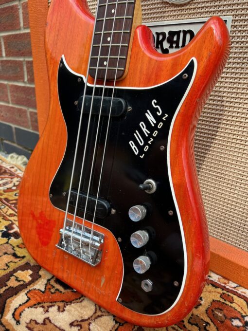 Vintage 1964 Burns London Nu Sonic Red Bass Guitar