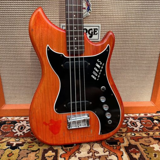 Vintage 1964 Burns London Nu Sonic Red Bass Guitar