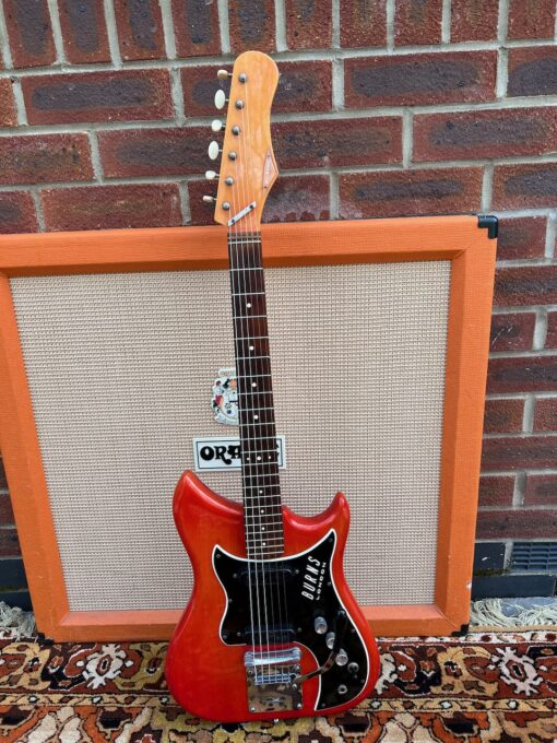 Vintage 1964 Burns London Nu Sonic Red Guitar