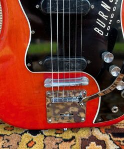 Vintage 1964 Burns London Nu Sonic Red Guitar