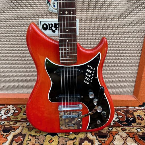 Vintage 1964 Burns London Nu Sonic Red Guitar