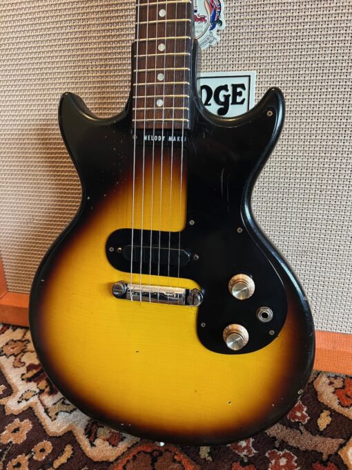 Vintage 1964 Gibson Melody Maker Double Cut Sunburst Guitar