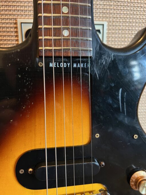 Vintage 1964 Gibson Melody Maker Double Cut Sunburst Guitar
