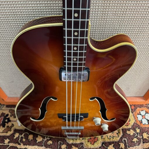 Vintage 1964 Hofner Senator Bass Sunburst Guitar 1960s
