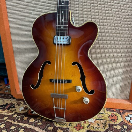 Vintage 1964 Hofner Senator Bass Sunburst Guitar 1960s