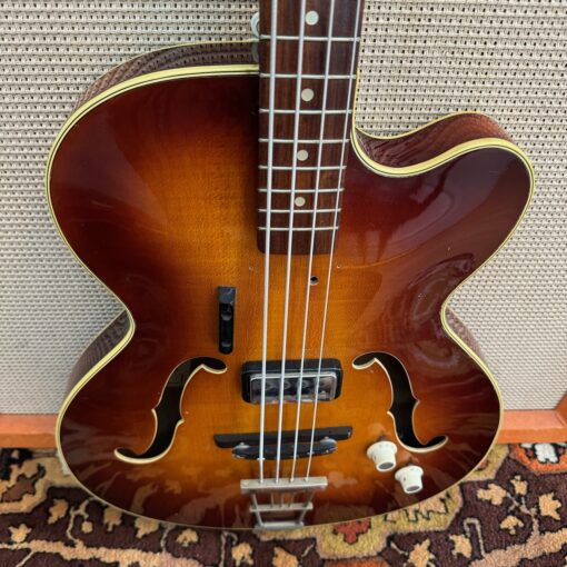 Vintage 1964 Hofner Senator Bass Sunburst Guitar 1960s