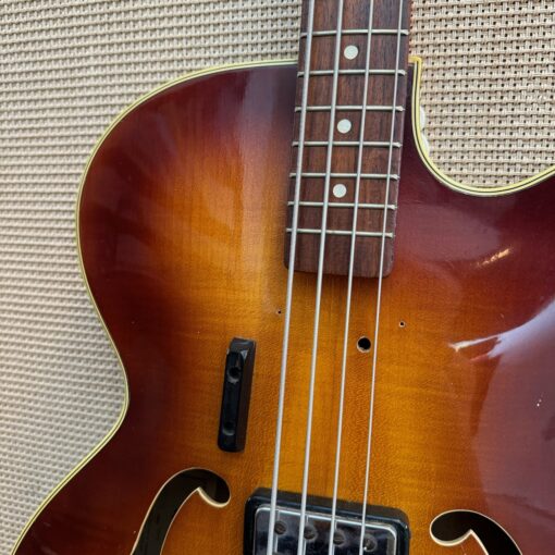 Vintage 1964 Hofner Senator Bass Sunburst Guitar 1960s