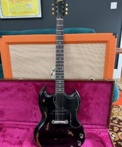 Vintage 1965 Gibson SG Junior Jr USA Black Refin Guitar