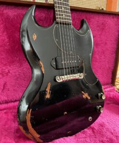 Vintage 1965 Gibson SG Junior Jr USA Black Refin Guitar