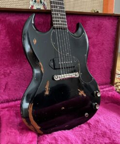 Vintage 1965 Gibson SG Junior Jr USA Black Refin Guitar
