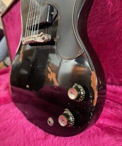 Vintage 1965 Gibson SG Junior Jr USA Black Refin Guitar