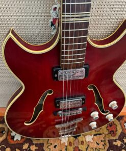 Vintage 1965 Hofner Verithin Florentine Deluxe Red Guitar 1960s