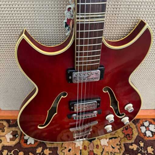 Vintage 1965 Hofner Verithin Florentine Deluxe Red Guitar 1960s