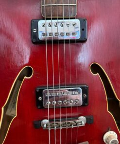 Vintage 1965 Hofner Verithin Florentine Deluxe Red Guitar 1960s