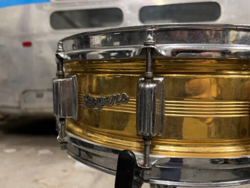 Vintage 1965 Rogers Script Dynasonic Custom Built 14x5 Snare Drum