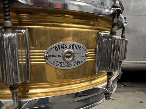 Vintage 1965 Rogers Script Dynasonic Custom Built 14x5 Snare Drum