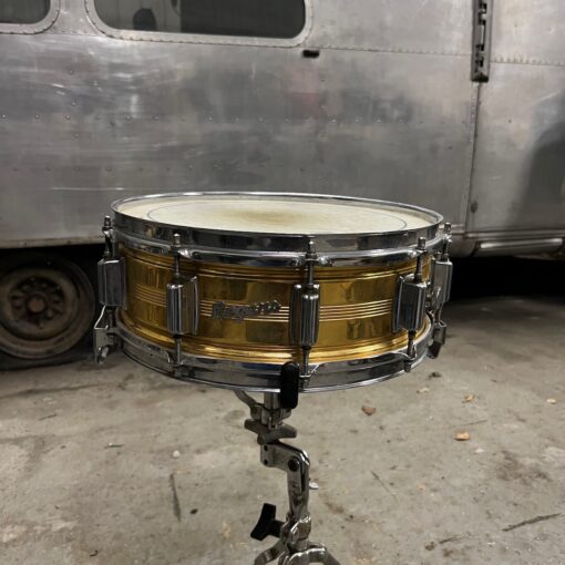 Vintage 1965 Rogers Script Dynasonic Custom Built 14x5 Snare Drum