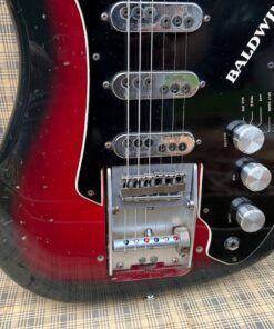 Vintage 1966 Baldwin Burns Jazz Split Sound Red Guitar OHSC