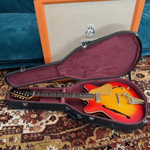 Vintage 1966 Fender USA Coronado I Gold Bigsby Sunburst Guitar