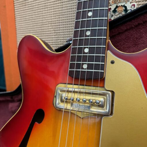 Vintage 1966 Fender USA Coronado I Gold Bigsby Sunburst Guitar