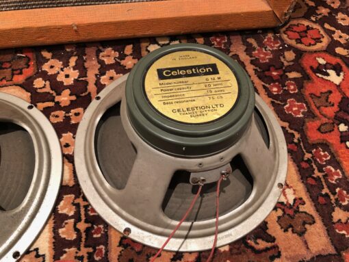 Vintage 1967 Celestion Pair T1221 G12M Greenback 20w Speakers