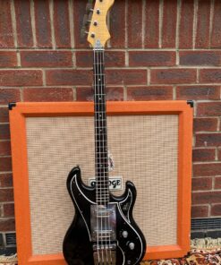 Vintage 1968 Wilson Watkins WEM Rapier Black Bass Guitar