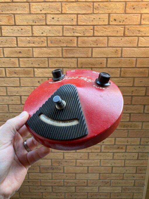 Vintage 1969 1970 Dallas Arbiter Fuzz Face Red Pedal