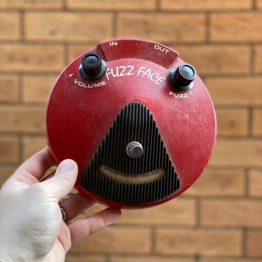 Vintage 1969 1970 Dallas Arbiter Fuzz Face Red Pedal