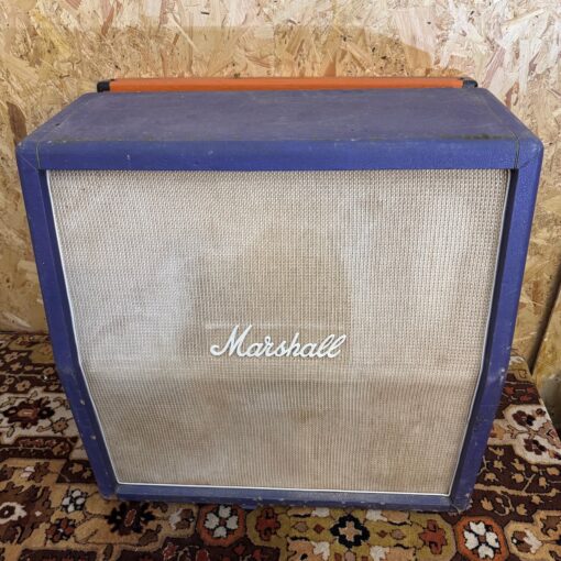 Vintage 1969 1970 Marshall 4x12 Basketweave Purple Amplifier Cabinet