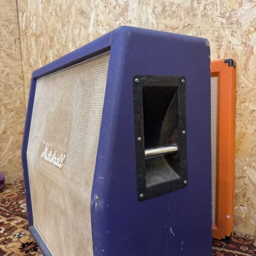 Vintage 1969 1970 Marshall 4x12 Basketweave Purple Amplifier Cabinet