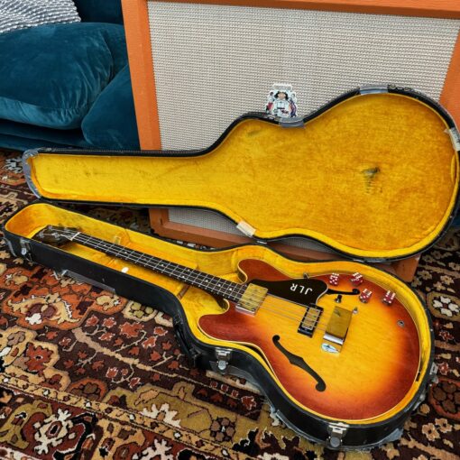 Vintage 1970 Gibson EB2D Sunburst Bass Guitar Ex Jimmy Lloyd Rea
