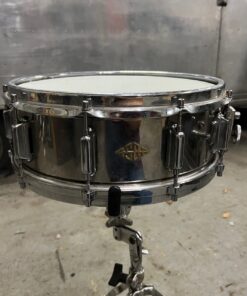 Vintage 1970s ASBA Stainless Steel 14x5.5 Snare Drum