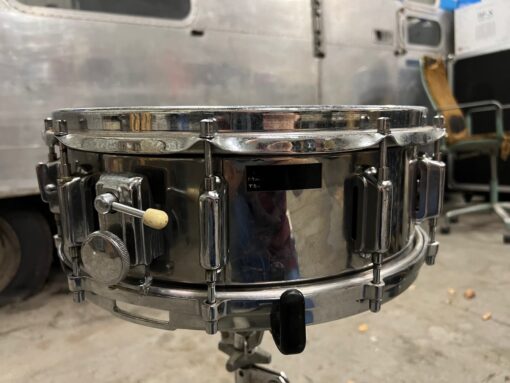 Vintage 1970s ASBA Stainless Steel 14x5.5 Snare Drum
