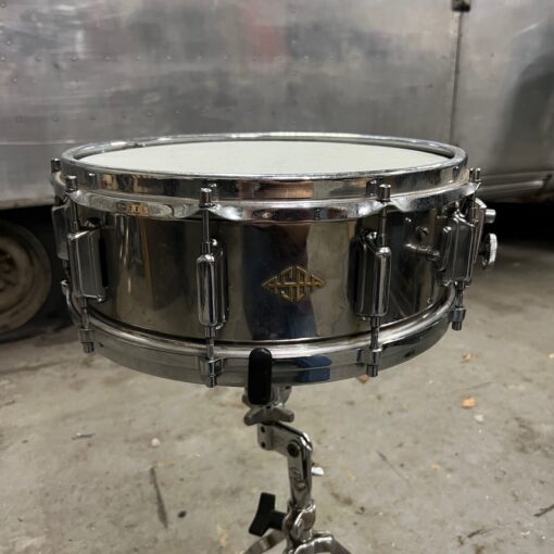 Vintage 1970s ASBA Stainless Steel 14x5.5 Snare Drum