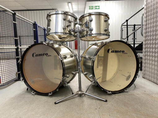 Vintage 1970s Camco Chanute USA 5 Piece Drum Kit