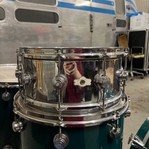 Vintage 1970s Camco USA Concert Aristocrat LA Chrome Snare Drum